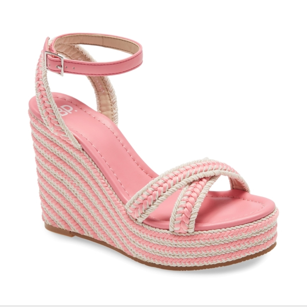 BP. Gabbi wedge sandal Pink new 7